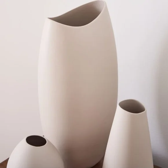 West Elm Organic Ceramic Taupe Bud Vase - Picture 3 of 8
